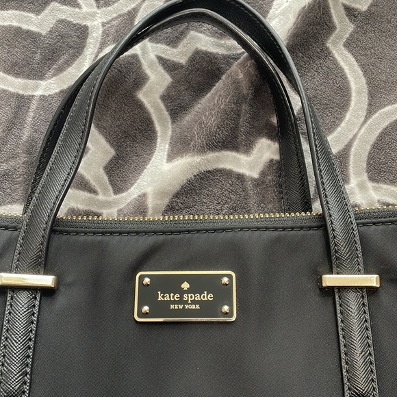 KATE SPADE NEW YORK Wilson Road Alyse Satchel Bag in Black Nylon - Picture 4 of 9